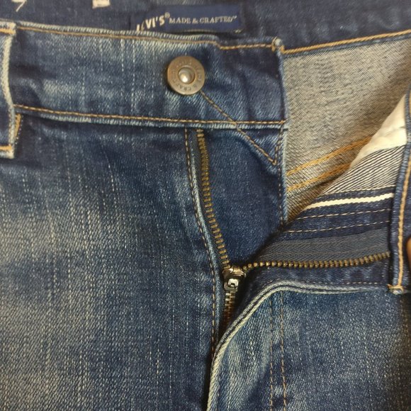 Levi's MADE & CRAFTED ARROW STRAIGHT JAPANESE SELVAGE HIGHRISE JEAN 26w/Measurem - Picture 9 of 15